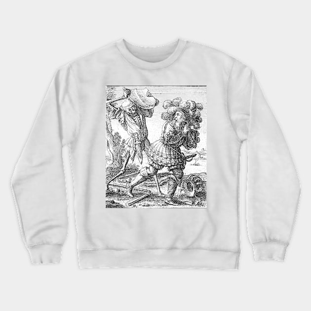 The Count, the Dance of Death - Hans Holbein Crewneck Sweatshirt by themasters